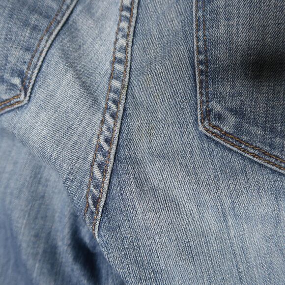 J Brand Jeans Size 26 Womens Blue Bliss Contrast Patchwork Stripe Flare 90's Y2K - Picture 10 of 12